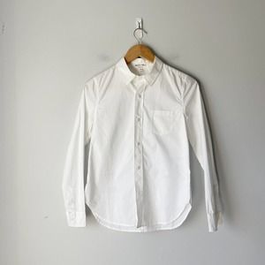 Alex Mill Women's White Button Down Cotton Shirt Size XS